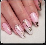 Elegant pink nail art